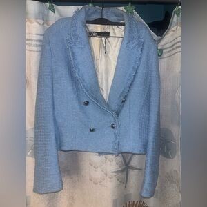 Zara Light Blue Blazer